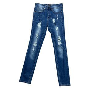 Bleecker and Mercer Men's Distressed Skinny Fit Jeans Size 29